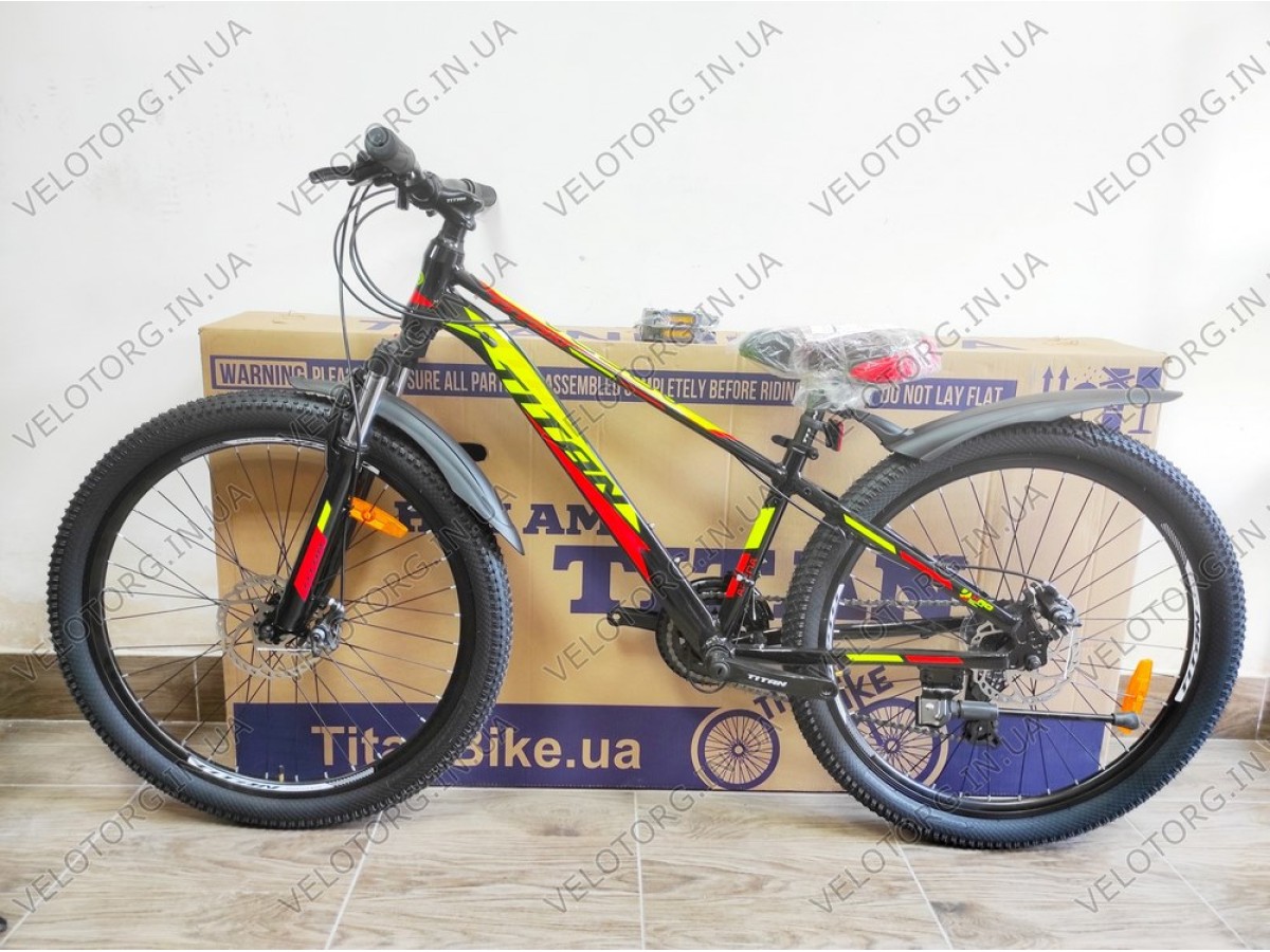 Купити Велосипед Titan 26" Arena 2024 Рама-13" black-red за ціною 8 900 ...
